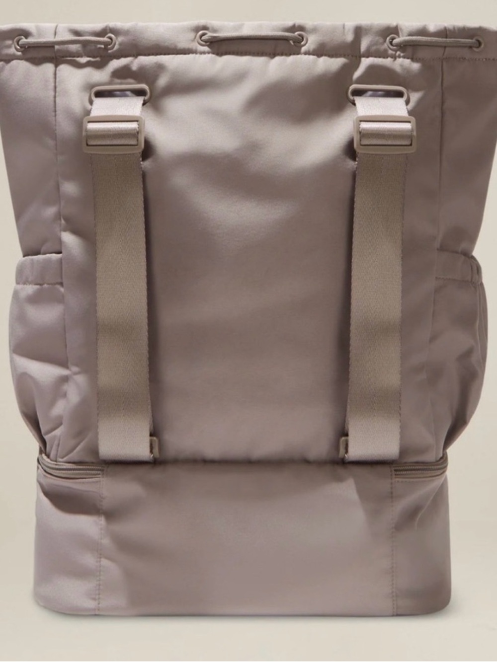 Beyond Yoga Taupe Convertible Tote with Bottom Zip Compartment - Picture 3 of 5